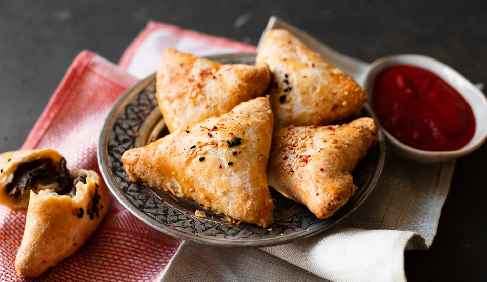 Spicy Mutton Keema Samosa