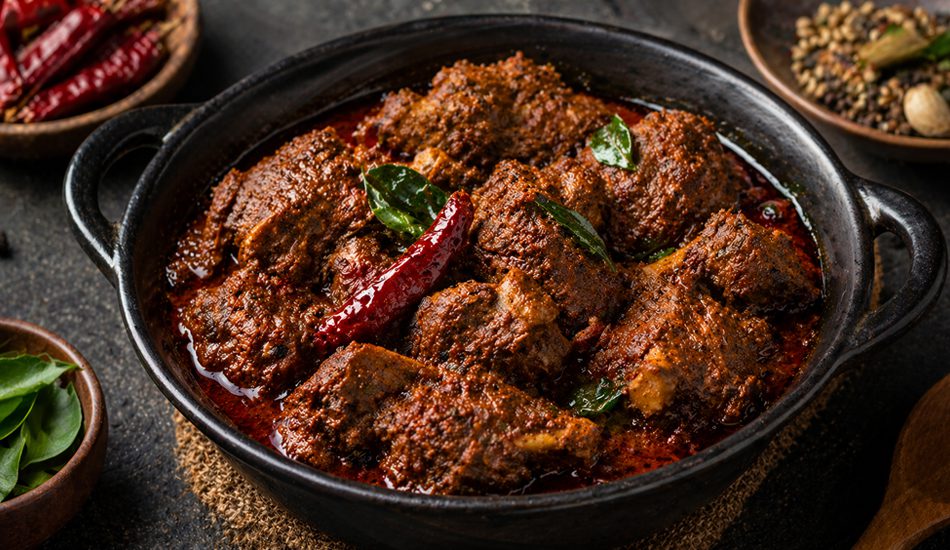 Mangalorean Style Mutton Ghee Roast Recipe